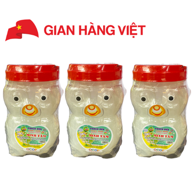 Thạch dừa hũ gấu Minh Tâm đạt chuẩn OCOP 1Kg