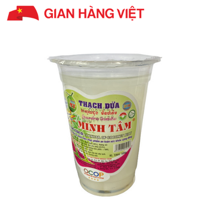 Thạch Dừa Minh Tâm đạt chuẩn OCOP (ly 500g)