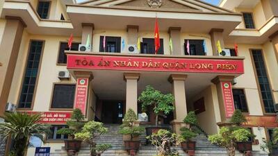 Trụ sở Tòa án quận Long Biên, Hà Nội. Ảnh: Thanh Lam